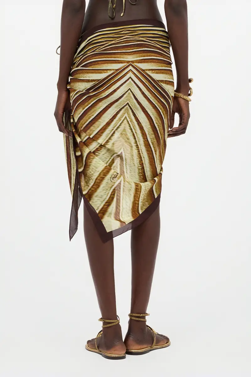 Roberto Cavalli Silk Pareo with Iside print | Thumbnail 3
