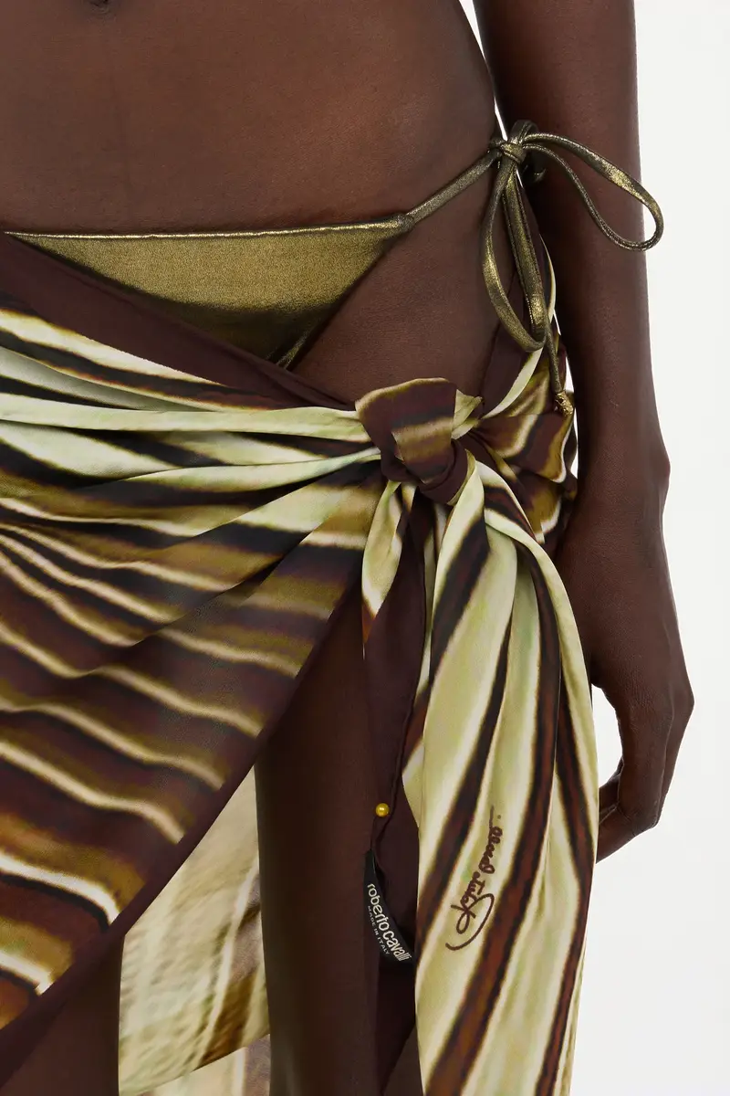 Roberto Cavalli Silk Pareo with Iside print | Thumbnail 5