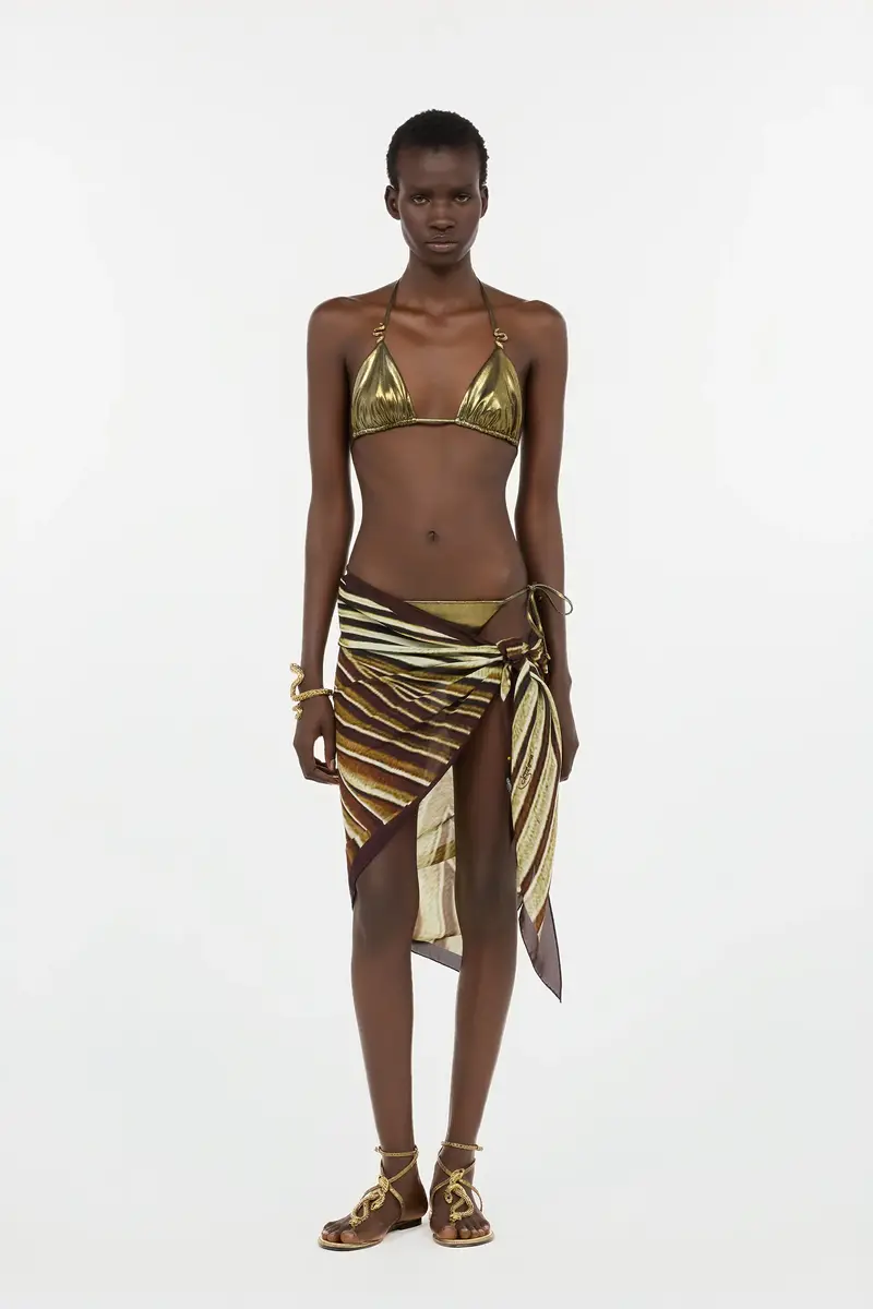 Roberto Cavalli Silk Pareo with Iside print | Thumbnail 7