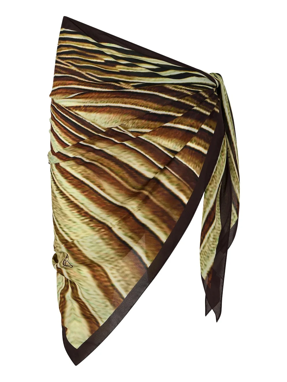 Roberto Cavalli Silk Pareo with Iside print