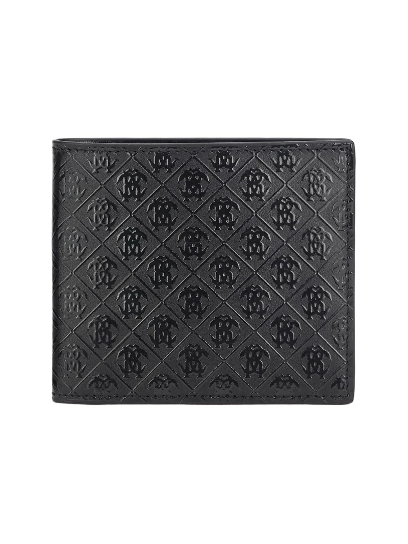 Roberto Cavalli Bi-Fold Wallet With Mirror Snake Monogram