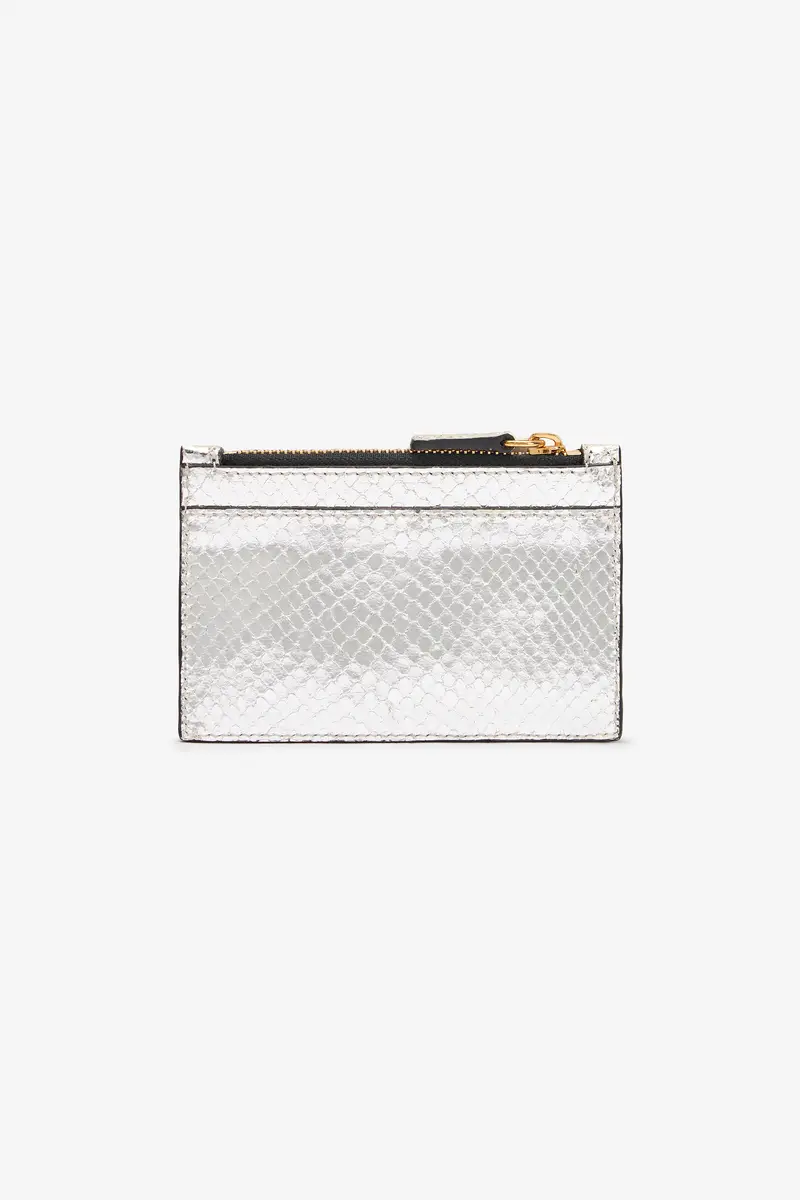 Roberto Cavalli Metallic Snake-Scale Card Holder | Thumbnail 2