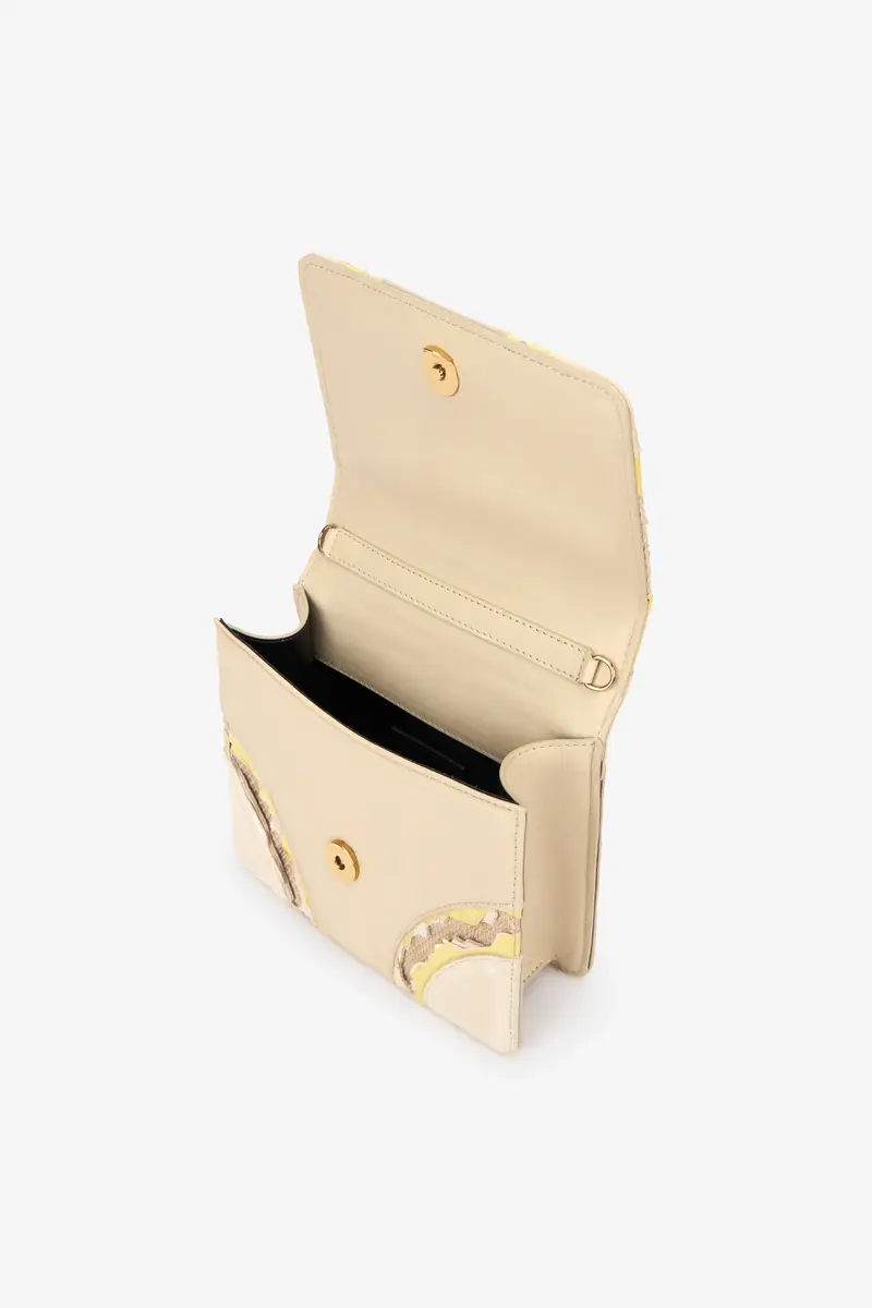 Roberto Cavalli Small Ivory Bag With Snakes | Thumbnail 6 Roberto Cavalli Small Ivory Bag With Snakes | Thumbnail 6