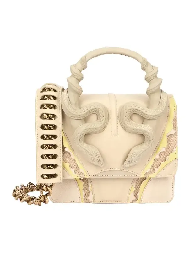 Small Ivory Bag With Snakes Small Ivory Bag With Snakes