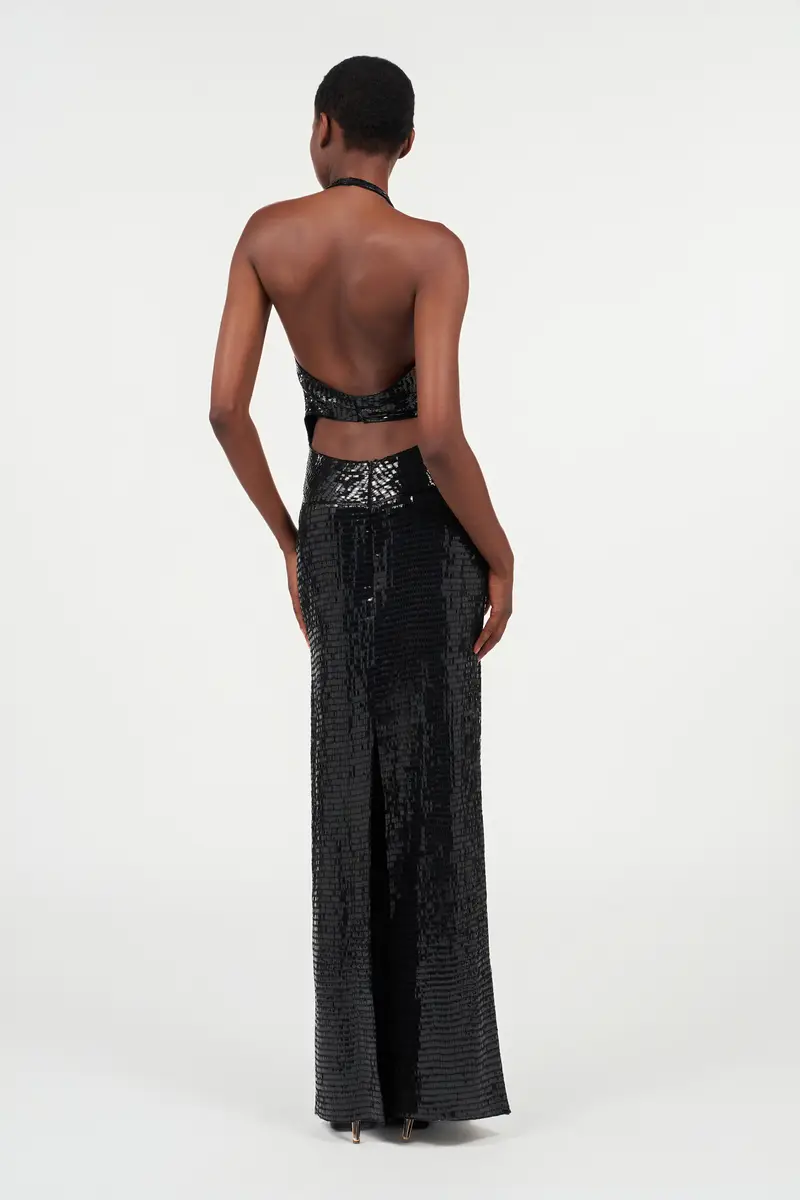 Roberto Cavalli Long Sequin Dress | Thumbnail 3 Roberto Cavalli Long Sequin Dress | Thumbnail 3