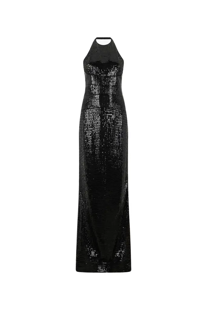 Roberto Cavalli Long Sequin Dress
