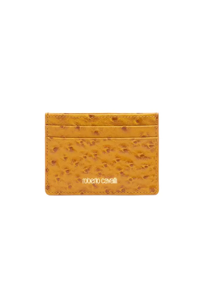 Ostrich-Effect Flat Card Holder Ostrich-Effect Flat Card Holder