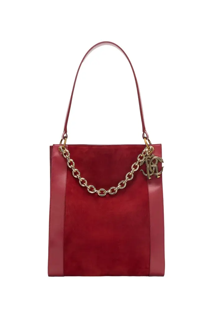 Roberto Cavalli Shoulder Bag With Chain
