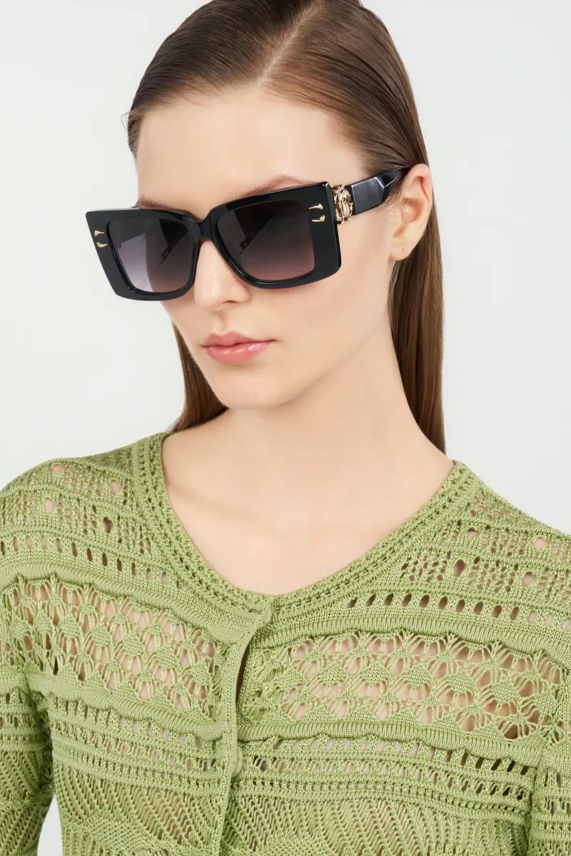 Roberto Cavalli Sunglasses with wide rectangualr front with fangs | Thumbnail 2 Roberto Cavalli Sunglasses with wide rectangualr front with fangs | Thumbnail 2