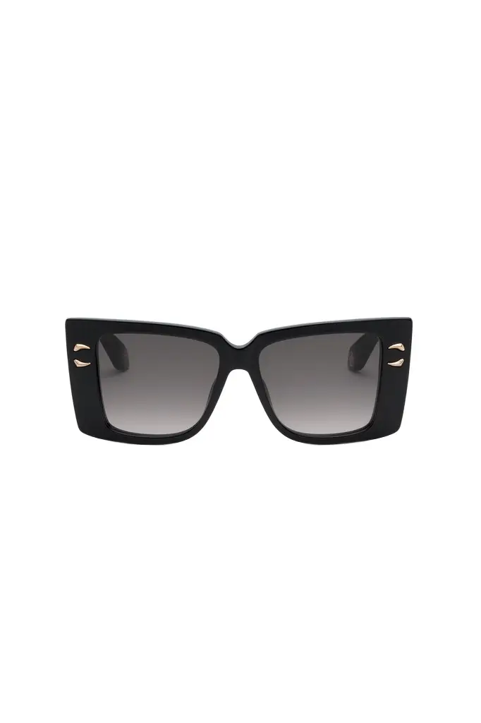Sunglasses with wide rectangualr front with fangs Sunglasses with wide rectangualr front with fangs