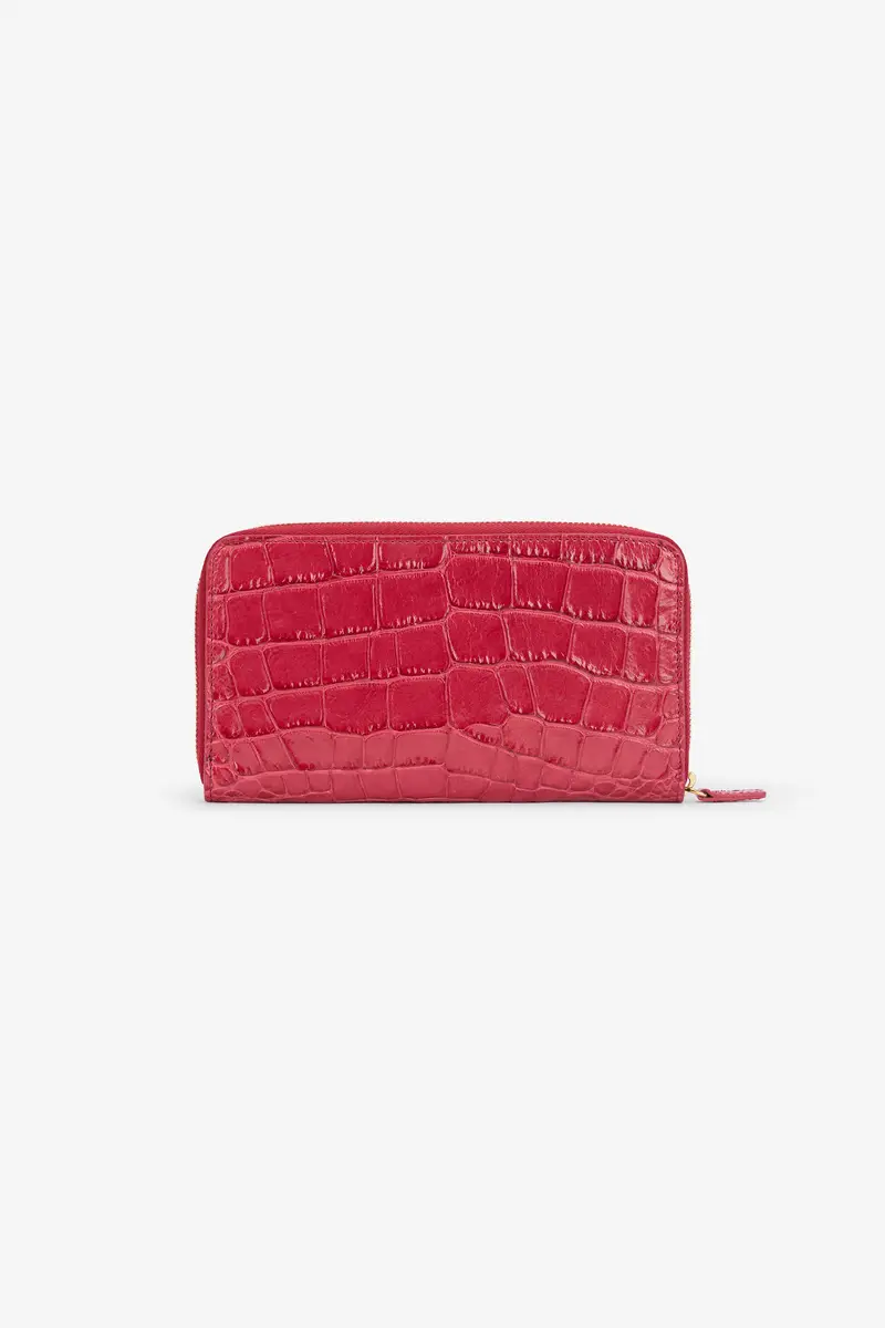 Roberto Cavalli Crocodile Effect Zip-Around Wallet | Thumbnail 2