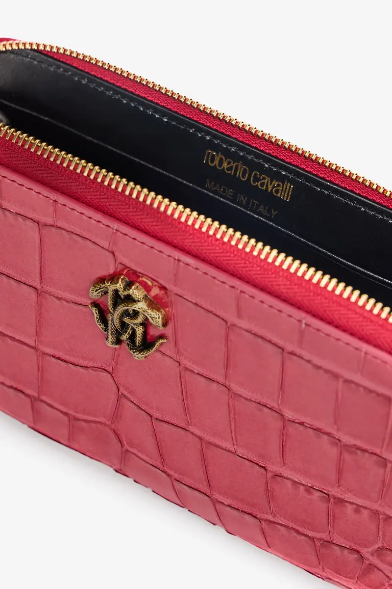 Roberto Cavalli Crocodile Effect Zip-Around Wallet | Thumbnail 5