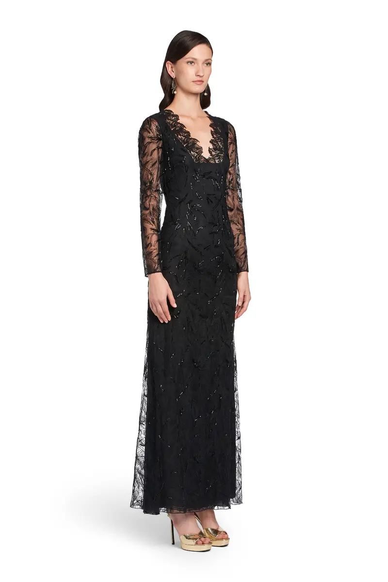 Roberto Cavalli Black layered lace gown | Thumbnail 3 Roberto Cavalli Black layered lace gown | Thumbnail 3