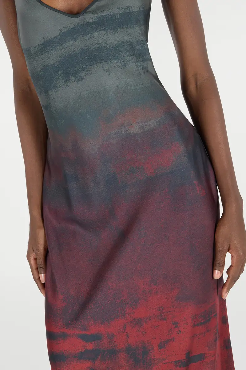 Roberto Cavalli Long Slip Dress With A Mottled Effect | Thumbnail 6
