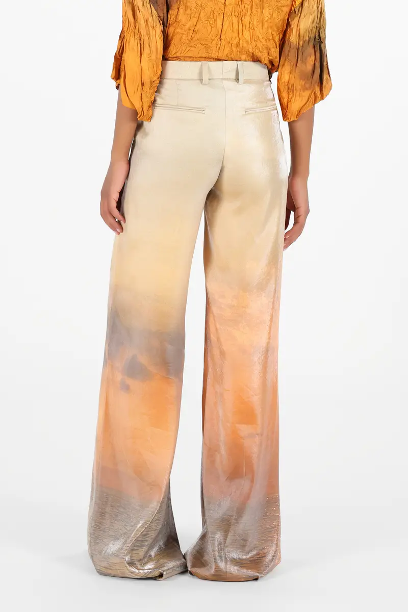 Roberto Cavalli Sunset Print Palazzo Trousers | Thumbnail 3 Roberto Cavalli Sunset Print Palazzo Trousers | Thumbnail 3