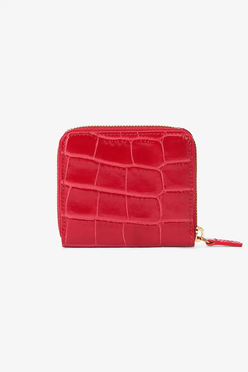 Roberto Cavalli Small Antique Rose Crocodile-Effect Wallet | Thumbnail 2 Roberto Cavalli Small Antique Rose Crocodile-Effect Wallet | Thumbnail 2