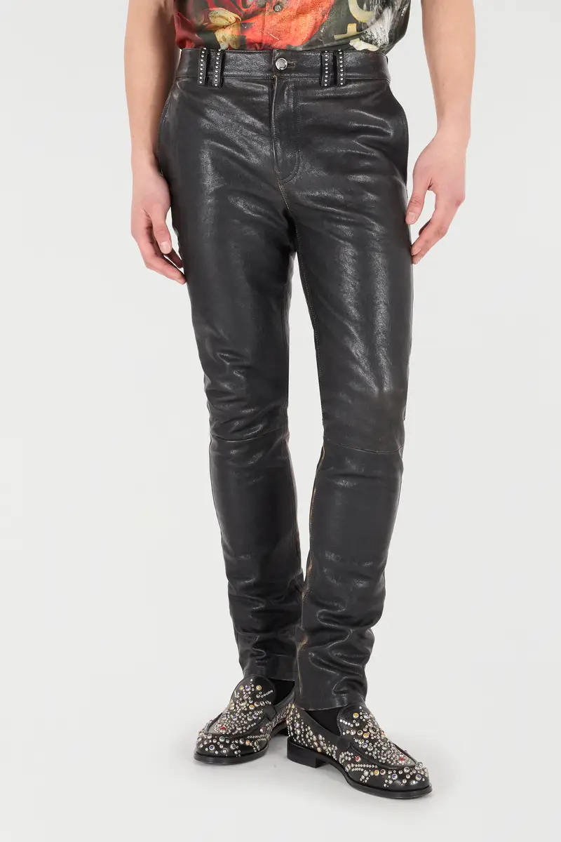 Roberto Cavalli Genuine Leather Pants | Thumbnail 2 Roberto Cavalli Genuine Leather Pants | Thumbnail 2