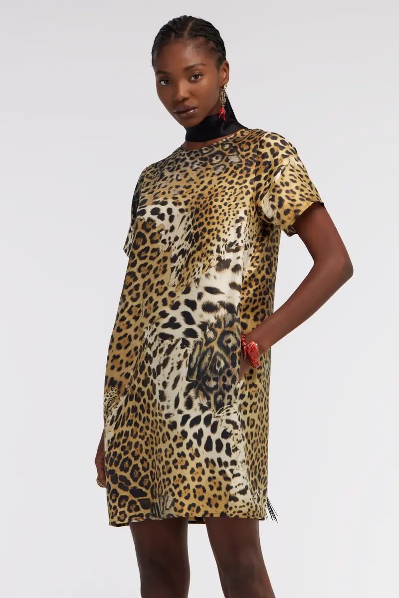 Roberto Cavalli Jaguar Skin print dress | Thumbnail 4 Roberto Cavalli Jaguar Skin print dress | Thumbnail 4