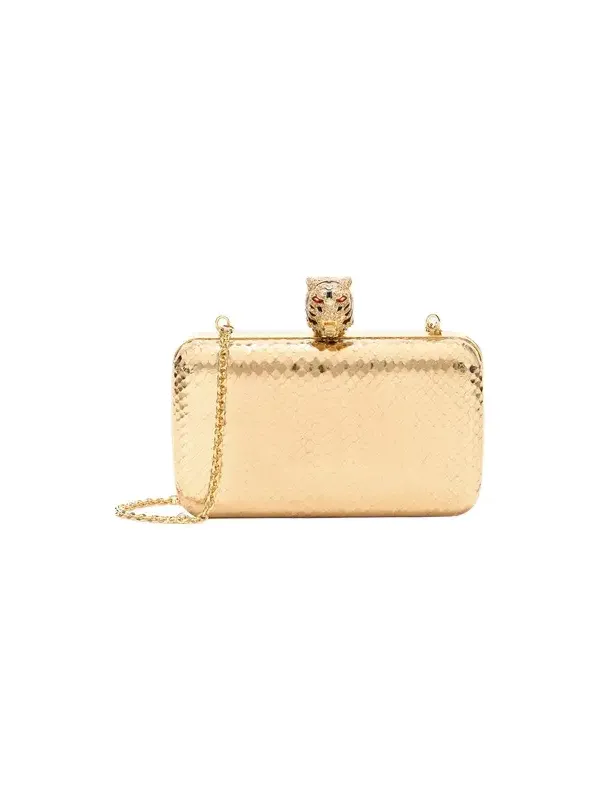 Tiger Leather Clutch