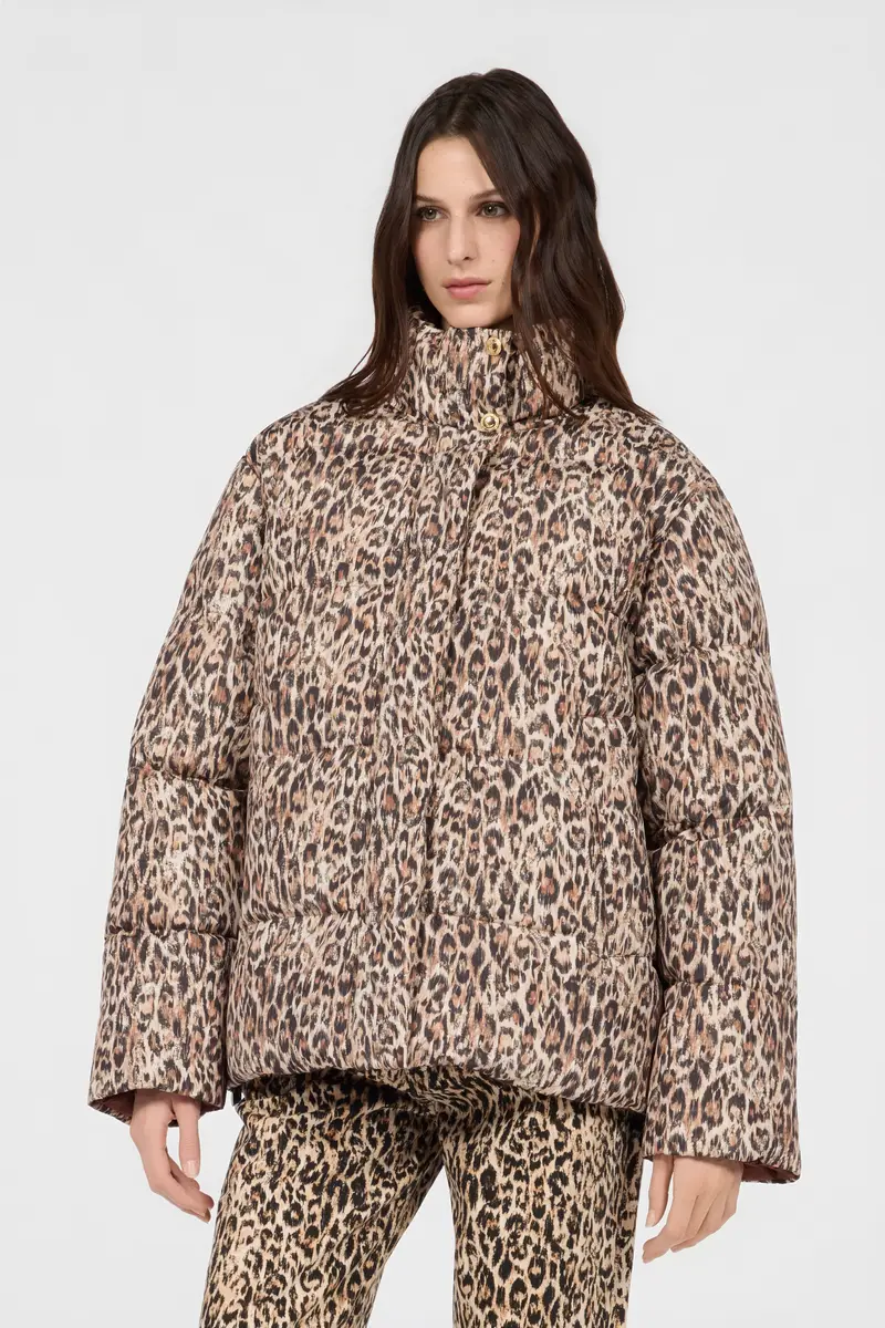 Roberto Cavalli Reversible Leopard Print Puffer Jacket | Thumbnail 2