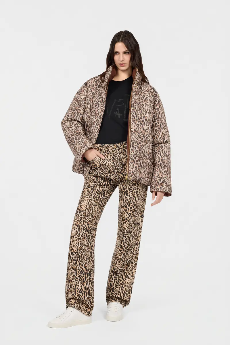 Roberto Cavalli Reversible Leopard Print Puffer Jacket | Thumbnail 6