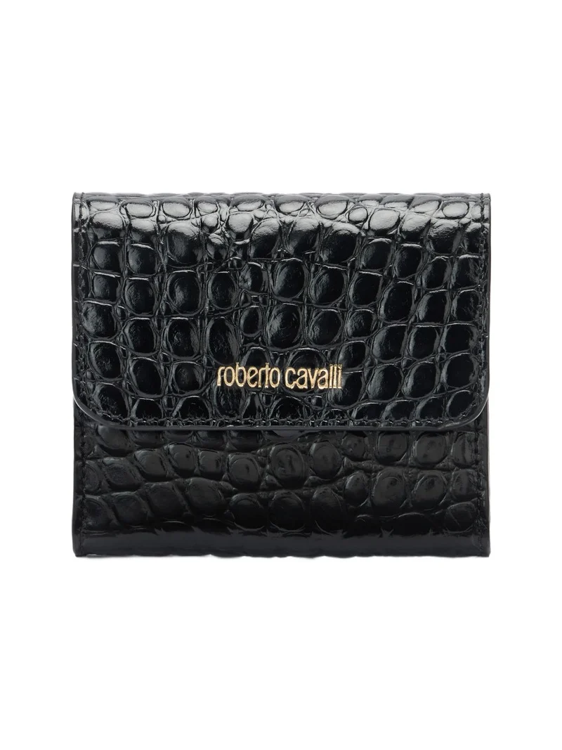Roberto Cavalli Cardholder with crocodile print