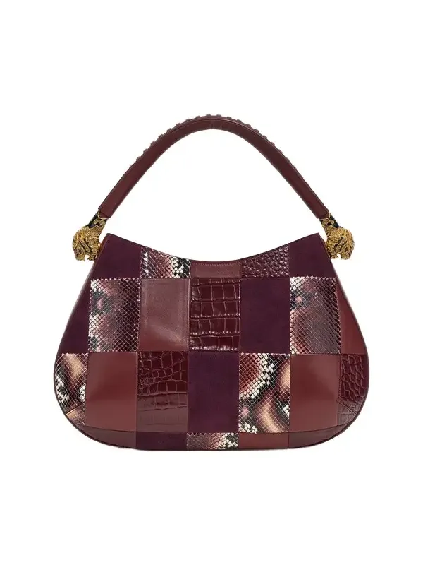 Roberto Cavalli Patchwork Shoulder Bag