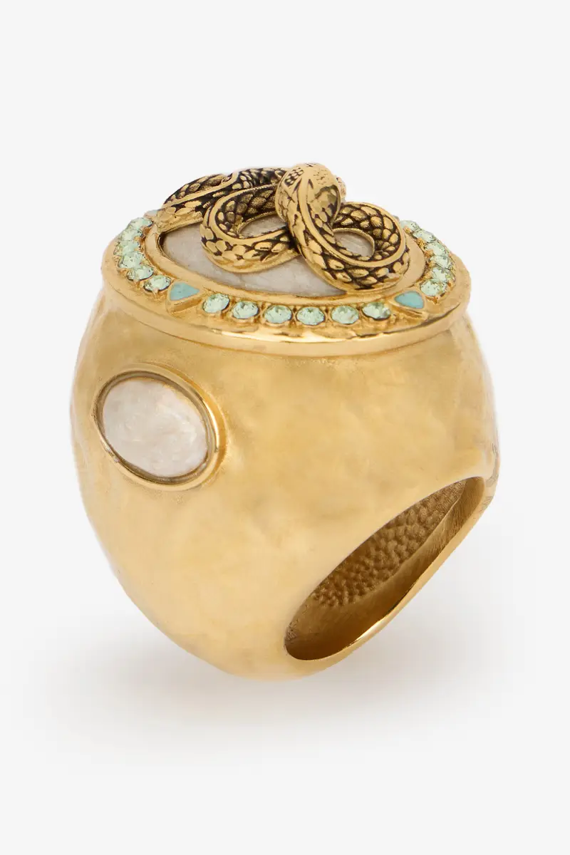 Roberto Cavalli Snake and Gemstone Ring | Thumbnail 3 Roberto Cavalli Snake and Gemstone Ring | Thumbnail 3