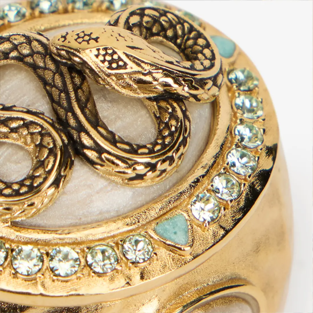 Roberto Cavalli Snake and Gemstone Ring | Thumbnail 4 Roberto Cavalli Snake and Gemstone Ring | Thumbnail 4