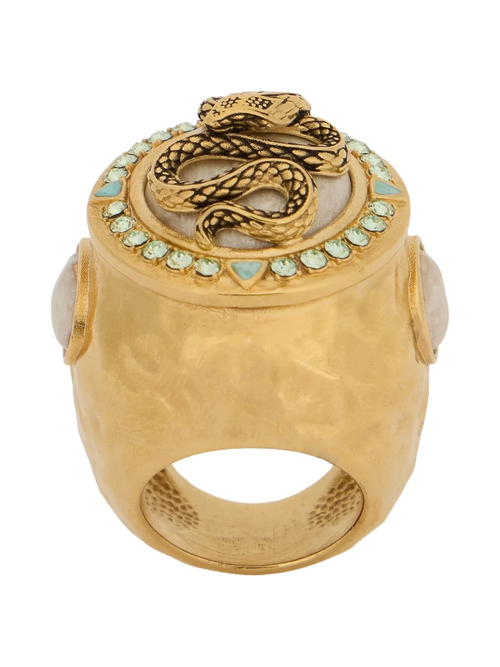 Roberto Cavalli Snake and Gemstone Ring