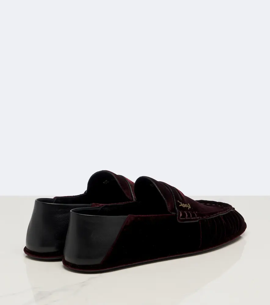 Saint Laurent Le Loafer velvet penny loafers | Thumbnail 2 Saint Laurent Le Loafer velvet penny loafers | Thumbnail 2