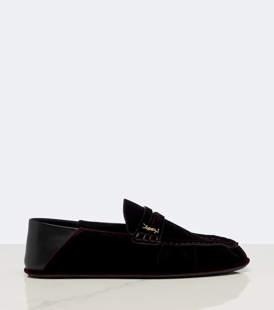 Saint Laurent Le Loafer velvet penny loafers | Thumbnail 3 Saint Laurent Le Loafer velvet penny loafers | Thumbnail 3