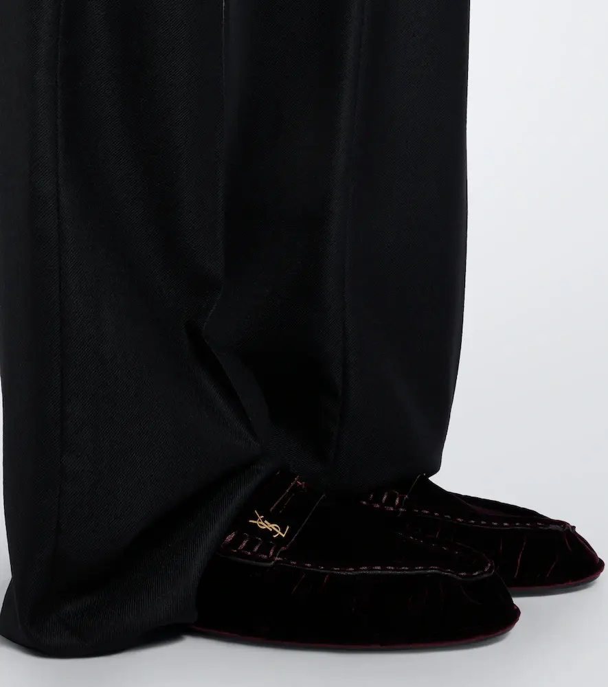 Saint Laurent Le Loafer velvet penny loafers | Thumbnail 5 Saint Laurent Le Loafer velvet penny loafers | Thumbnail 5