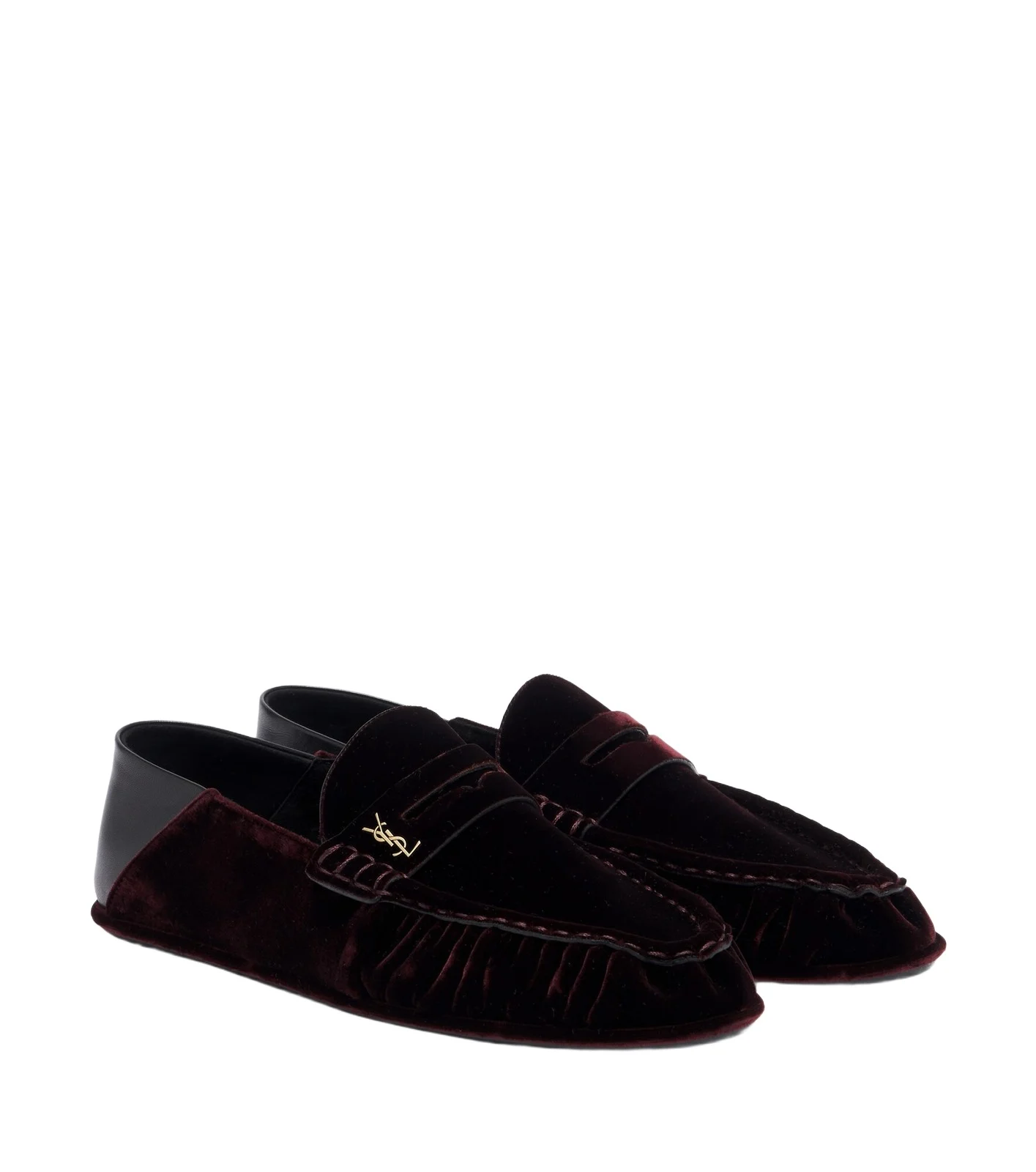 Saint Laurent Le Loafer velvet penny loafers