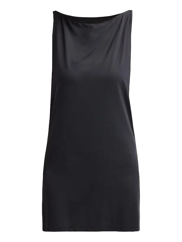 Women's Echauffe Cowlback Cover-Up Mini Dress