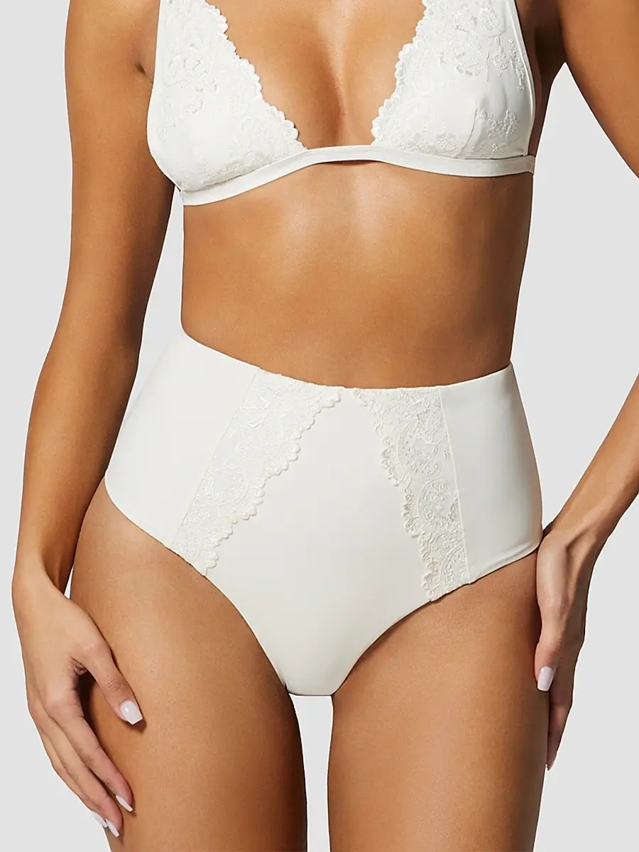 Kiki de Montparnasse Women's Juliette High-Rise Bikini Bottom | Thumbnail 2