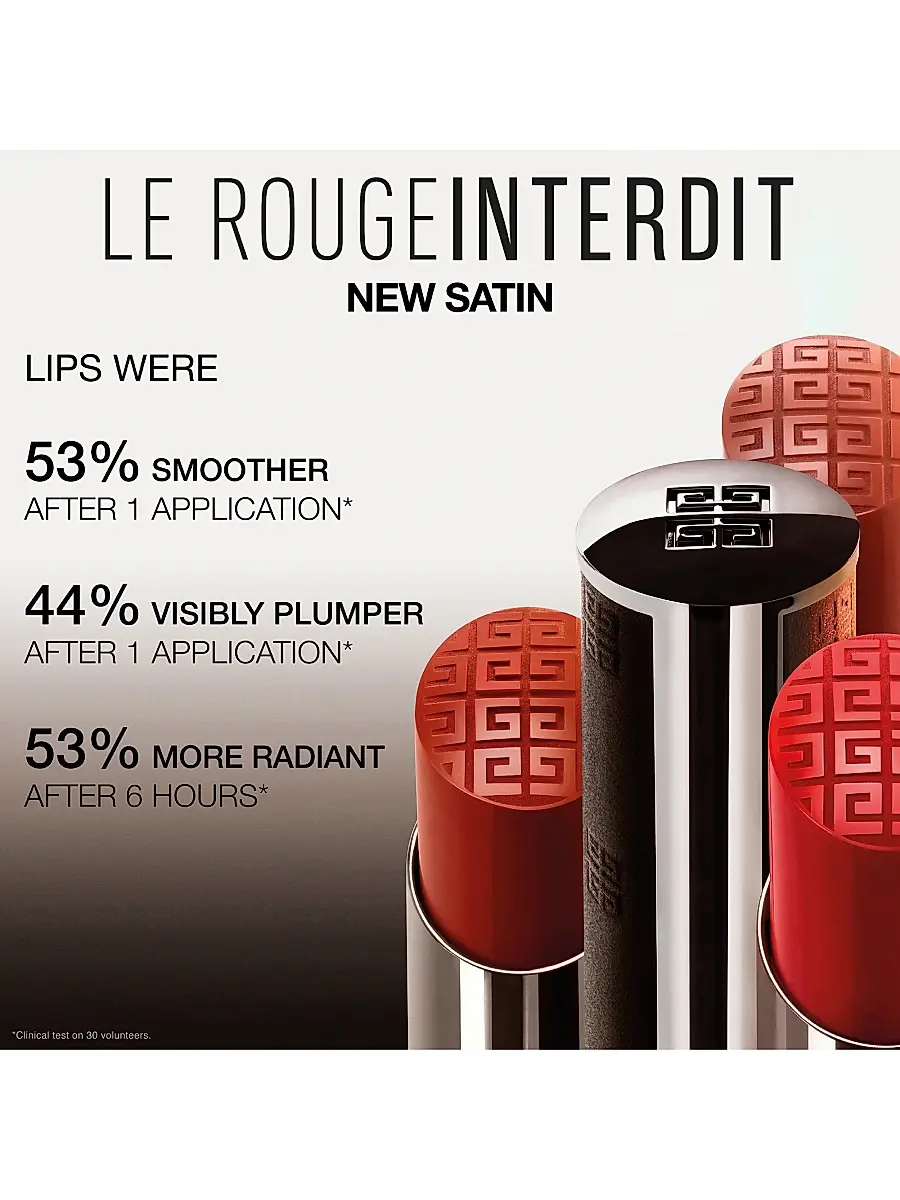 Givenchy Women's Le Rouge Interdit Satin Hydrating Lipstick | Thumbnail 6 Givenchy Women's Le Rouge Interdit Satin Hydrating Lipstick | Thumbnail 6