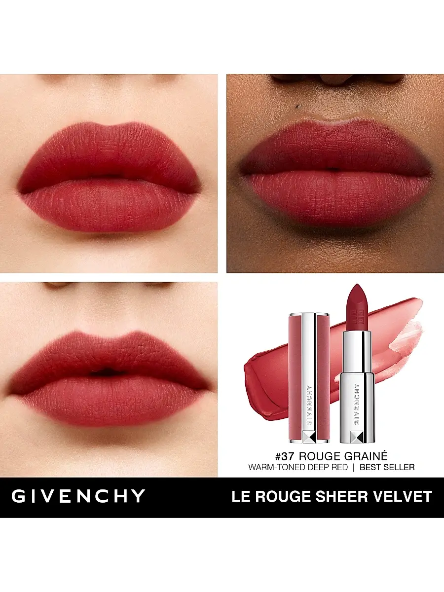 Givenchy Women's Le Rouge Sheer Velvet Lipstick | Thumbnail 3 Givenchy Women's Le Rouge Sheer Velvet Lipstick | Thumbnail 3