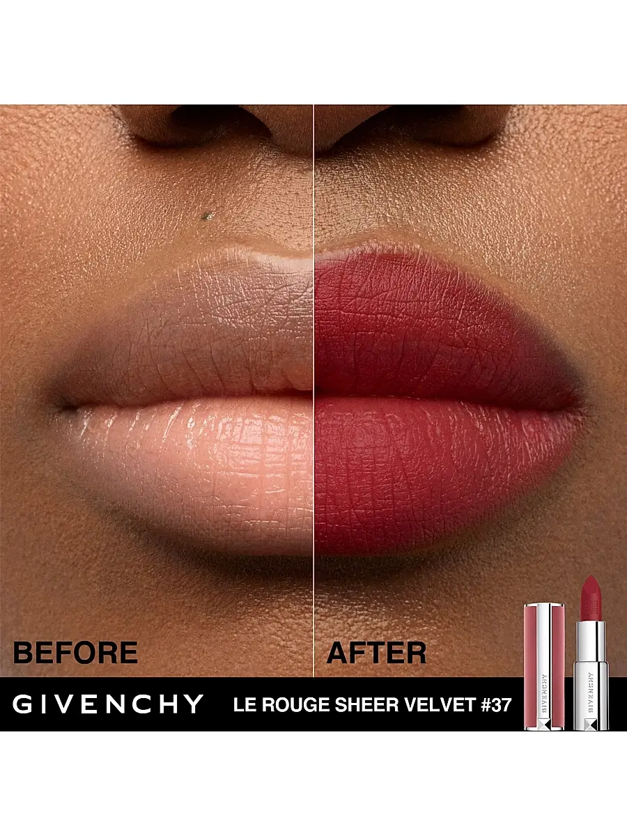 Givenchy Women's Le Rouge Sheer Velvet Lipstick | Thumbnail 5 Givenchy Women's Le Rouge Sheer Velvet Lipstick | Thumbnail 5