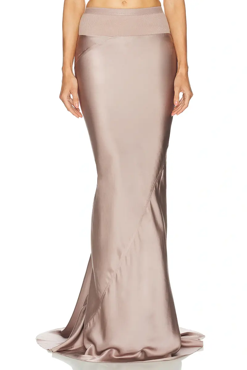 Rick Owens Slim Long Code Skirt | Image 1 Rick Owens Slim Long Code Skirt | Image 1