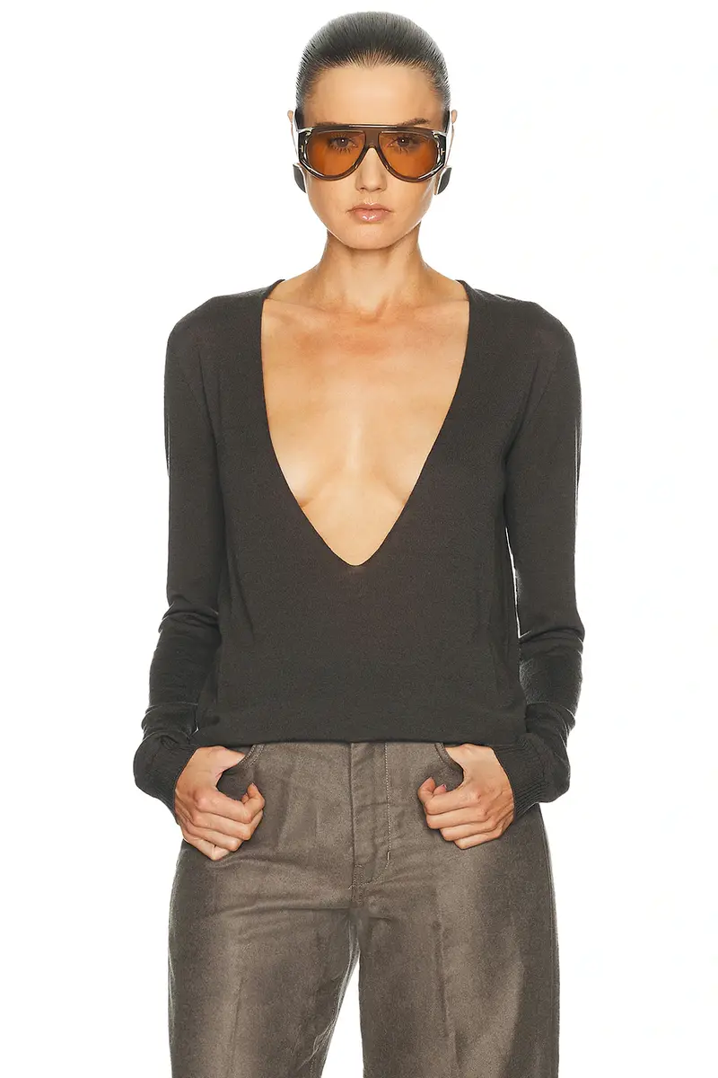 Rick Owens Extreme V-Neck Sweater