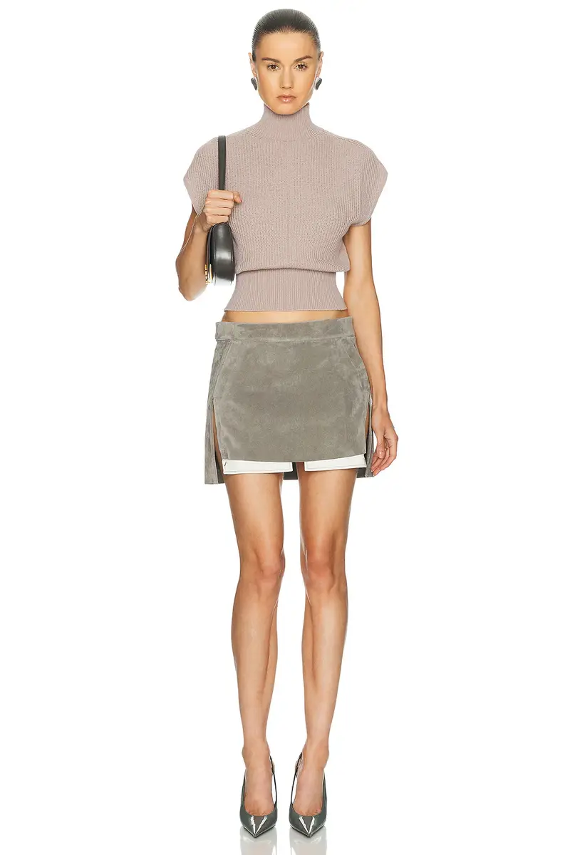 Rick Owens Short Sleeve Turtleneck Sweater | Thumbnail 4 Rick Owens Short Sleeve Turtleneck Sweater | Thumbnail 4