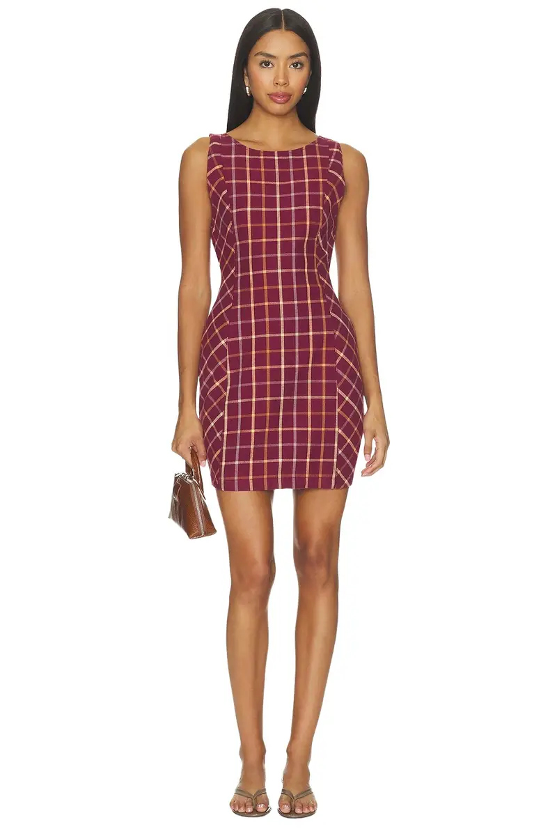Atlas Plaid Mini Dress Atlas Plaid Mini Dress