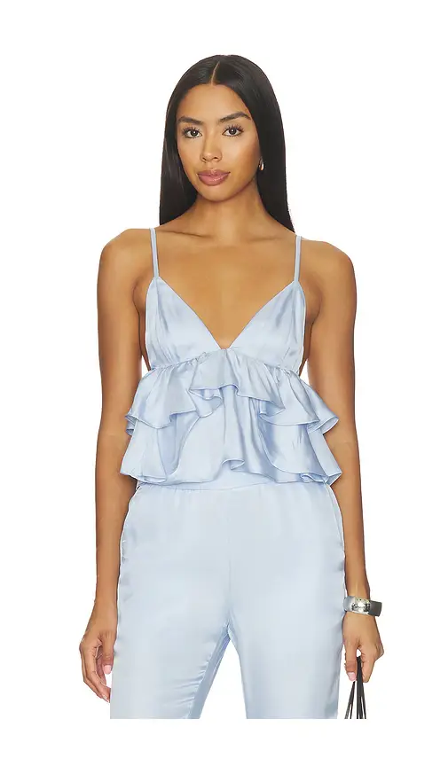 Fleur du Mal Luxe Twill Flare Cami | Image 1 Fleur du Mal Luxe Twill Flare Cami | Image 1