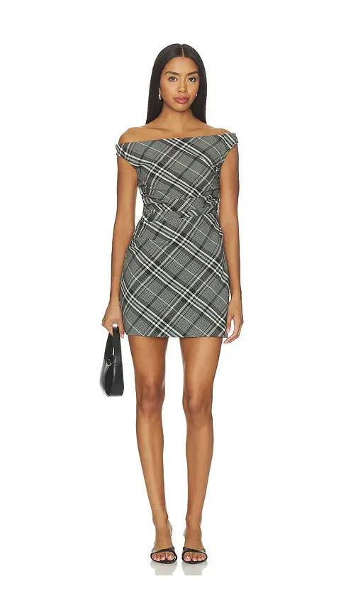 Simkhai Wells Off-shoulder Mini Dress | Image 1 Simkhai Wells Off-shoulder Mini Dress | Image 1