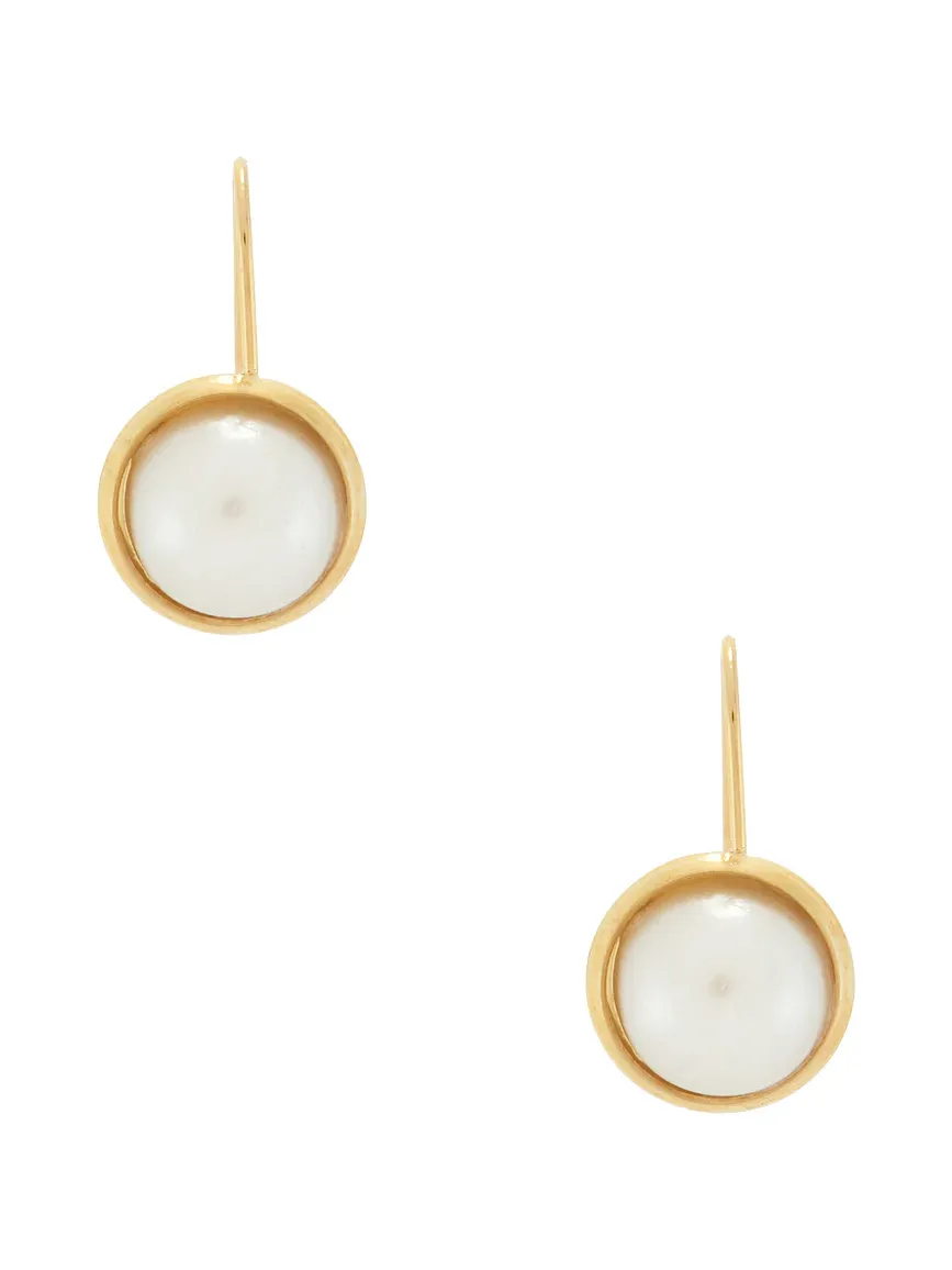Pearl Bezel French Hook Pearl Bezel French Hook