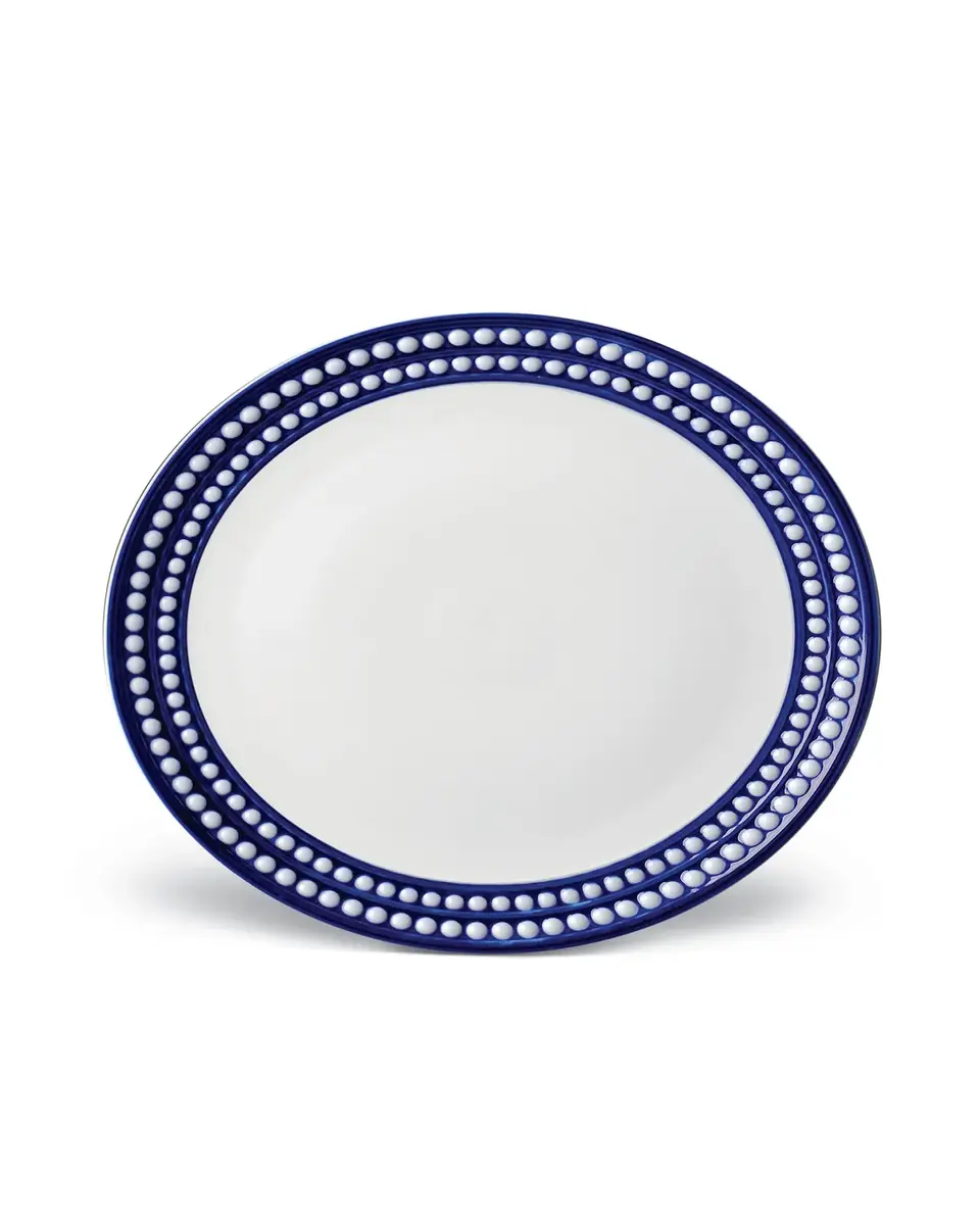 L'Objet Perlee Bleu Dinner Plate | Thumbnail 2