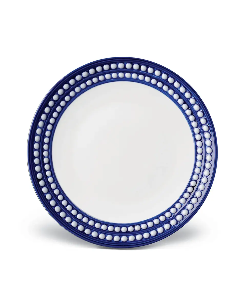 L'Objet Perlee Bleu Dessert Plate