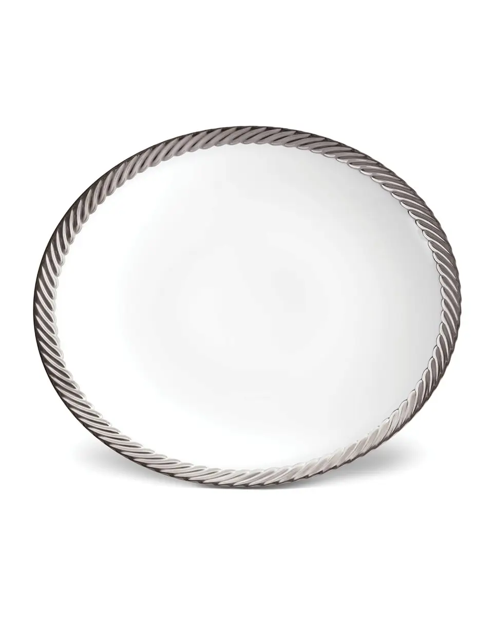 L'Objet Corde Platinum-Rim Soup Bowl | Thumbnail 3