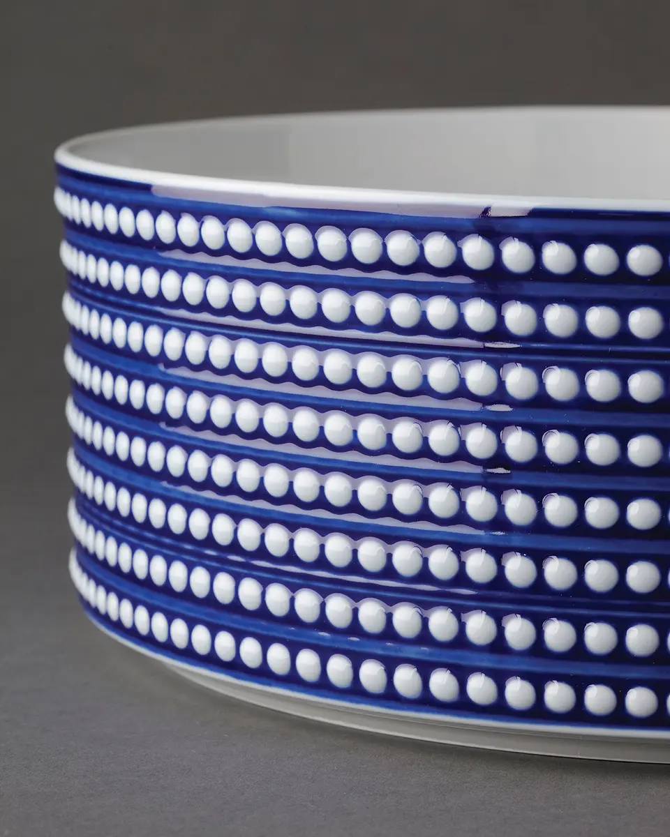 L'Objet Perlee Bleu Large Deep Bowl | Thumbnail 3